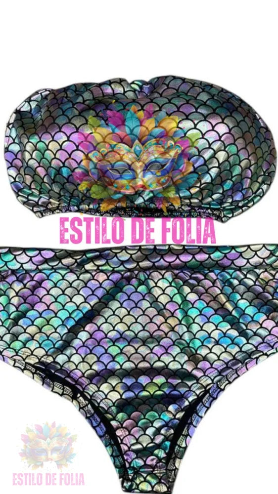 Conjunto Bloquinho Carnaval Metalizado